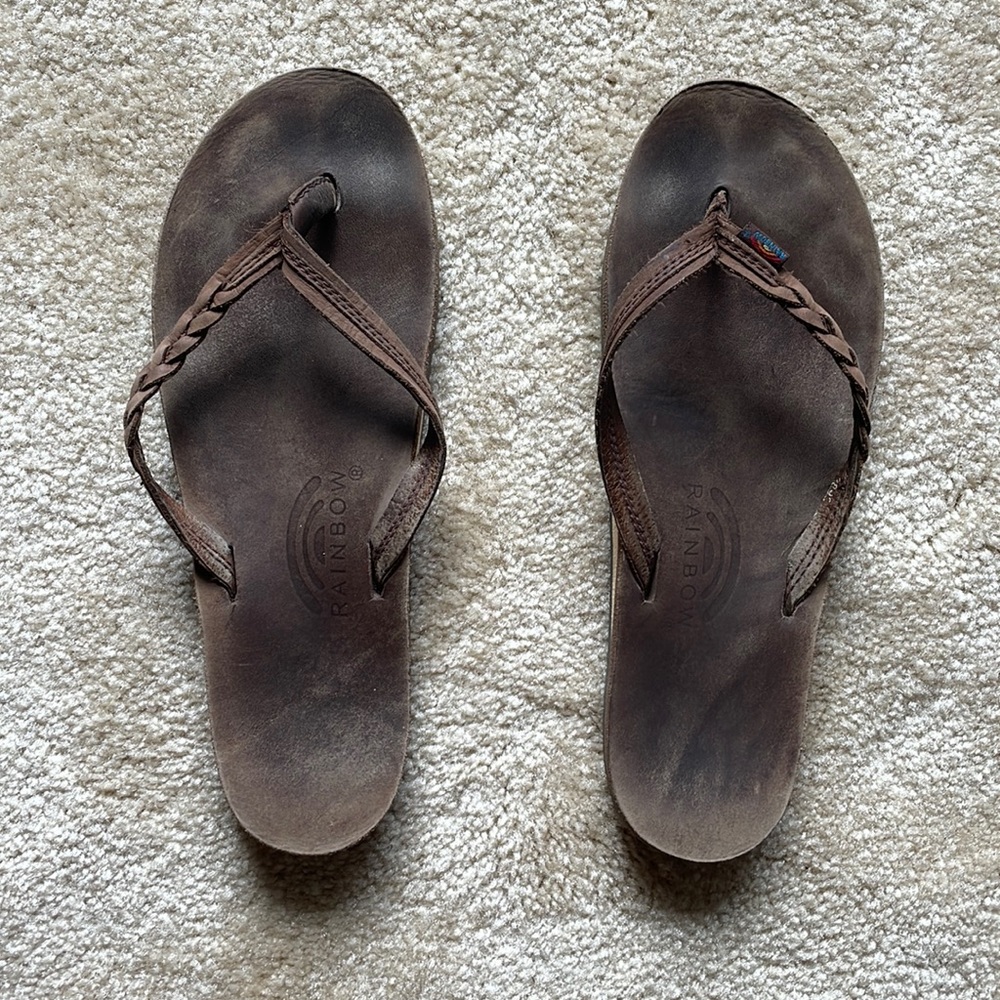 Rainbow Flip Flops